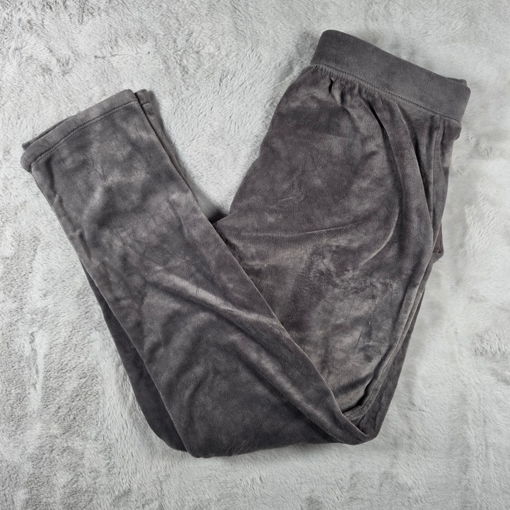 House of Harlow 1960 Joggers‎ Women XS Gray Velour Velvet Lounge Pants Pocket